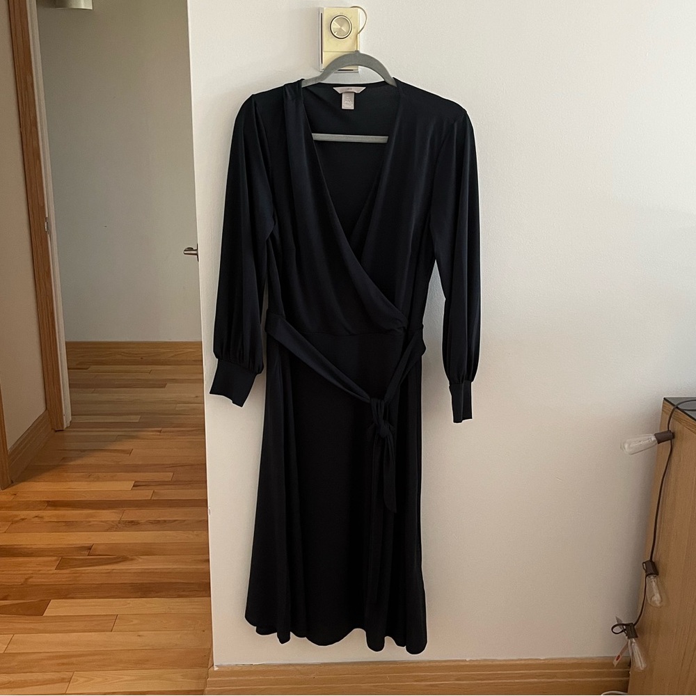 Teal wrap dress